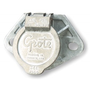 Ultra-Pin 7-way Receptacle Two-Hole Mount