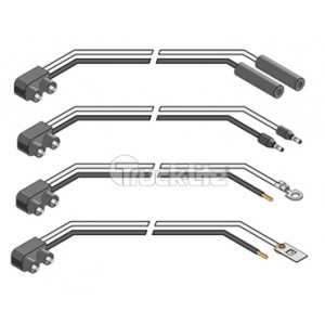 6.5" M/C plug PL-2 End Pigtain
