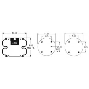 Double Convoluted Air Spring 6808