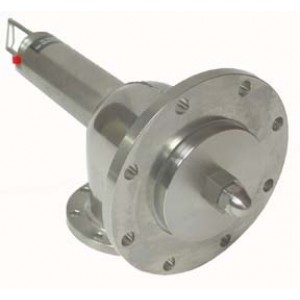 Betts Chemical Hydraulic Valve, T316 stainless steel 4"x3" 90 degree external chemical hydraulic valve: 2-piece stem