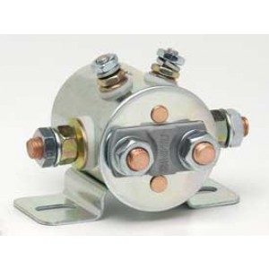 SOLENOID - INSULATED CONTINUOUS SPST 12V 200 CONT AMP RATING STEEL HOUSING