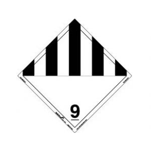 Dangerous Goods Class 9 Placard