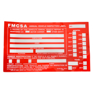 Annual Inspection Label