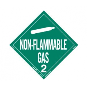 Non-Flammable Gas 2 Placard