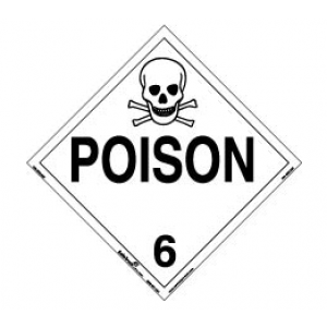 Poison Class 6 Placard