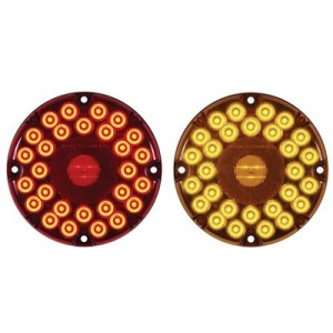 Optronics: 7” Round LED Transit Lights, Red