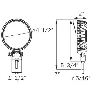 Optronics: Opti-Brite™ LED Work Lights, 4.5"